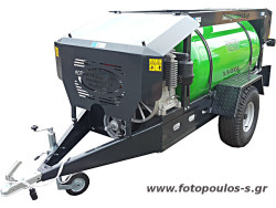 Αεροσυμπιεστης συρόμενος 1250L με πετρέλαιο κινητήρα 12hp. 