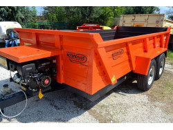 Ανατρεπόμενο διαξονικό τρέιλερ, πλατφόρμα 4t 