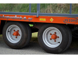 Διαξονική πλατφόρμα μεταφοράς χαμηλού ύψους 5t