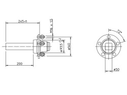 Μουαγιέ, Άξονας, Άκρο  5 μπουλονιών