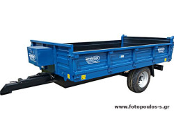 Πλατφόρμα ανατροπή για τρακτέρ 5t. Μονοαξονική ρυμούλκα.