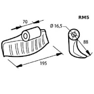 Σφυριά για καταστροφείς, στελεχοκόπτες κλαδιών και χόρτων RM5